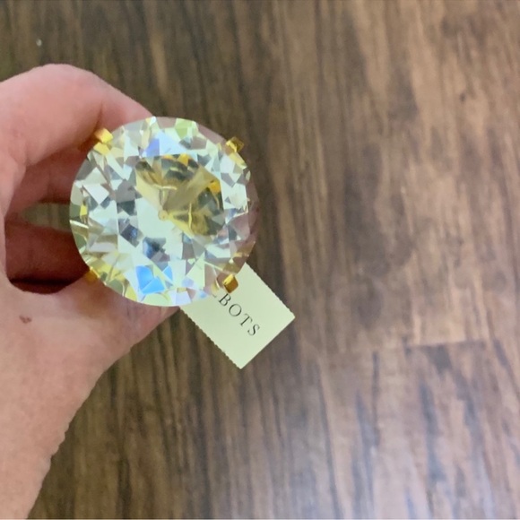 Talbots crystal wine stopper in gold - Picture 4 of 6